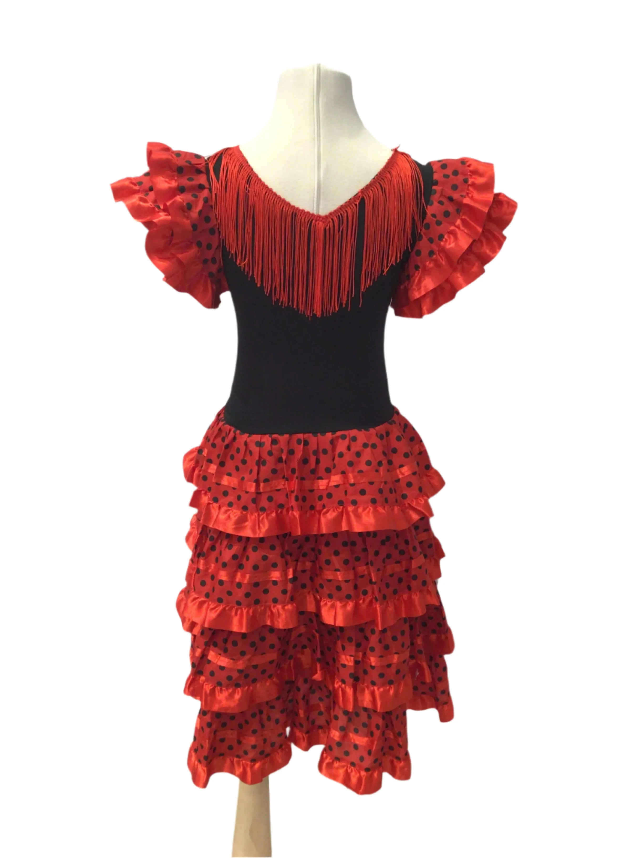Red orPink Polka Dot Festive Dress