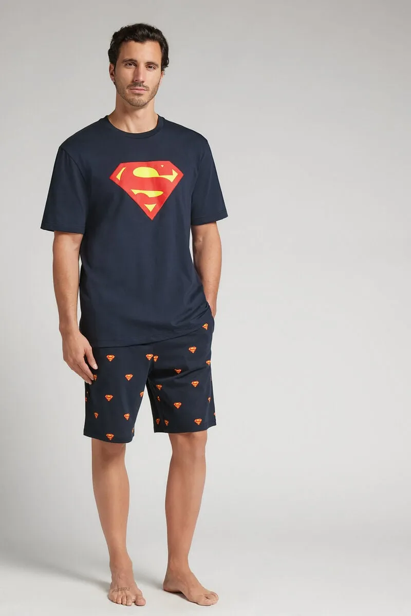 Reserved Super-Man pyjama set with shorts