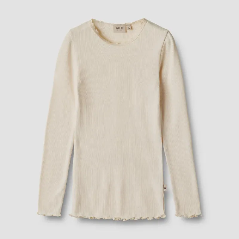 Rib T-Shirt L/s Reese Cream