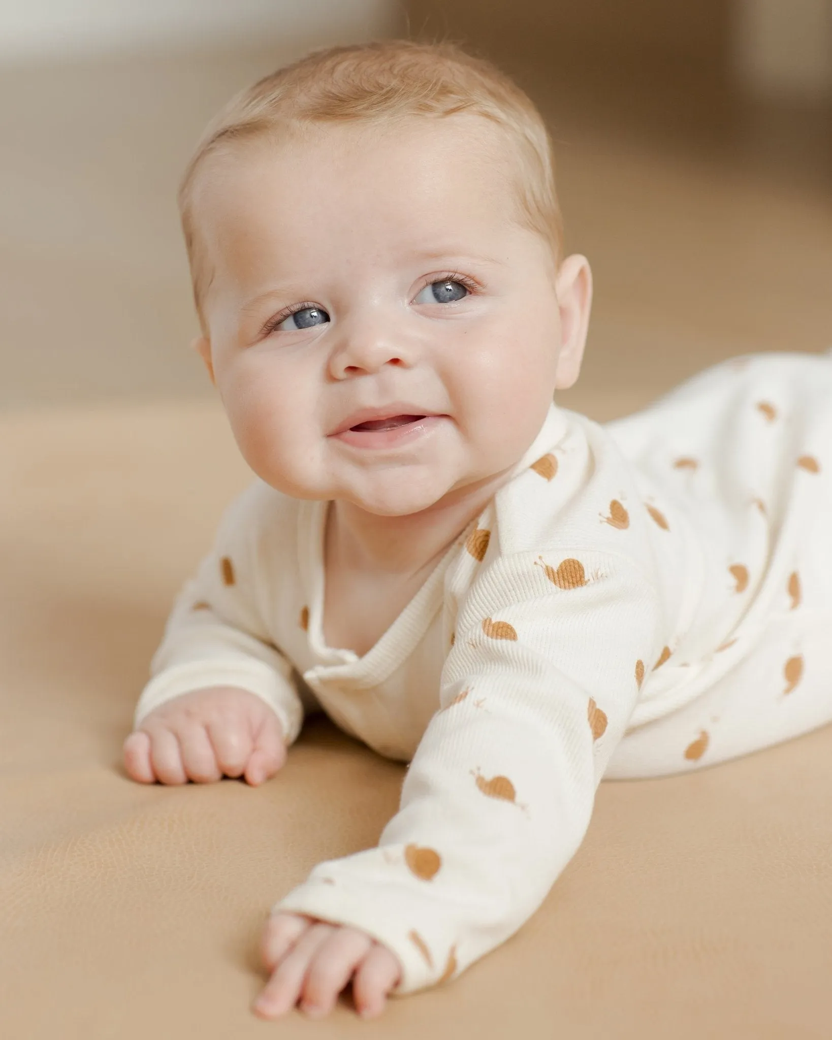 Ribbed Baby Jumpsuit || Snails