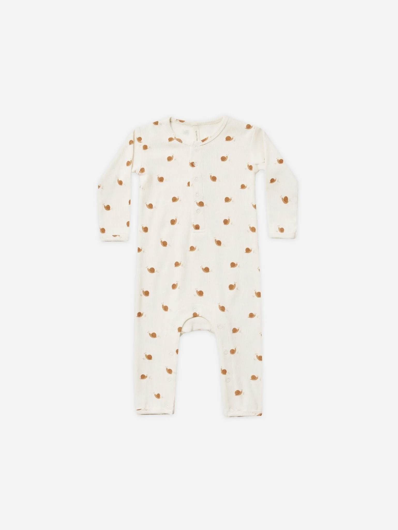 Ribbed Baby Jumpsuit || Snails