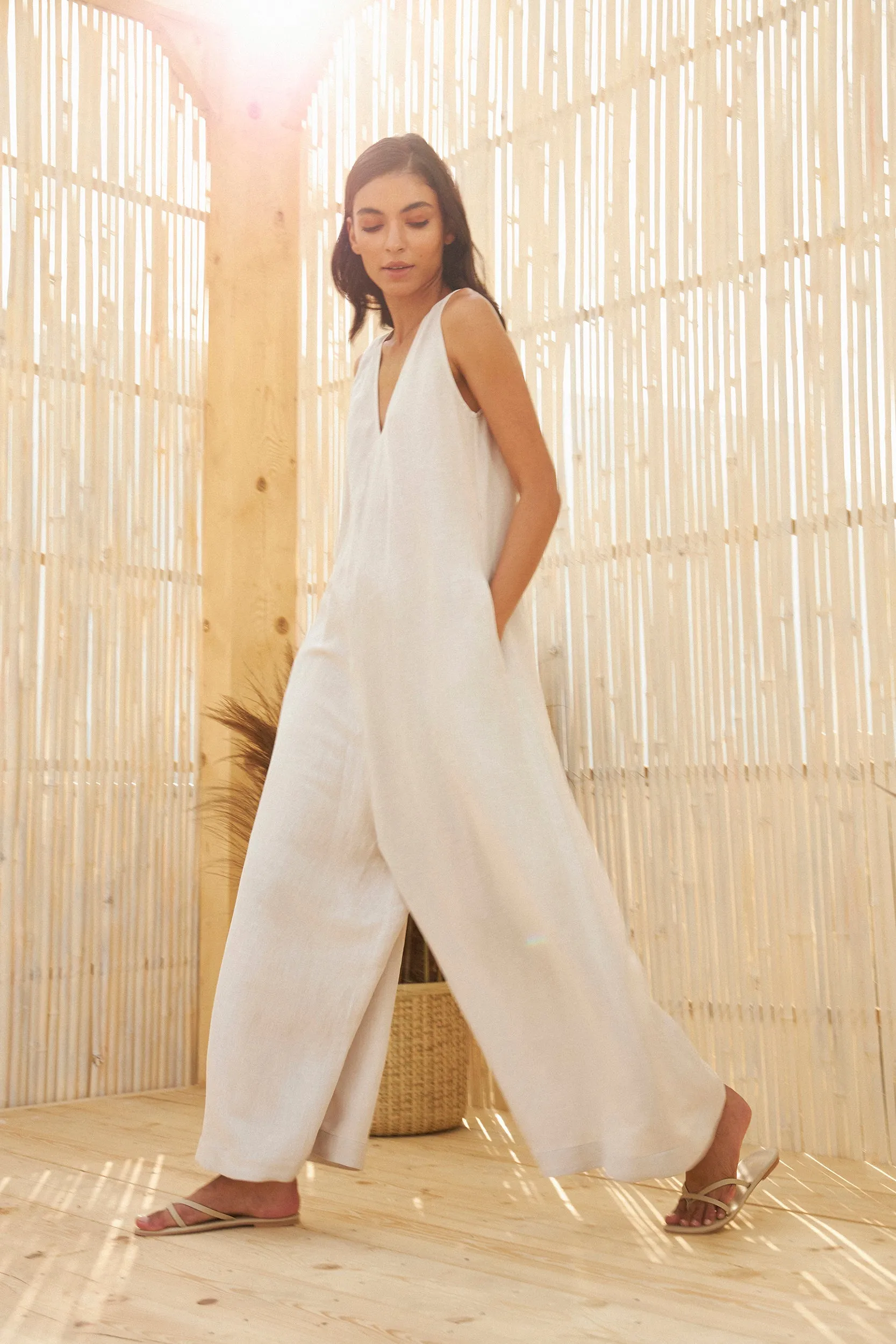 Rio Jumpsuit (Ecru)