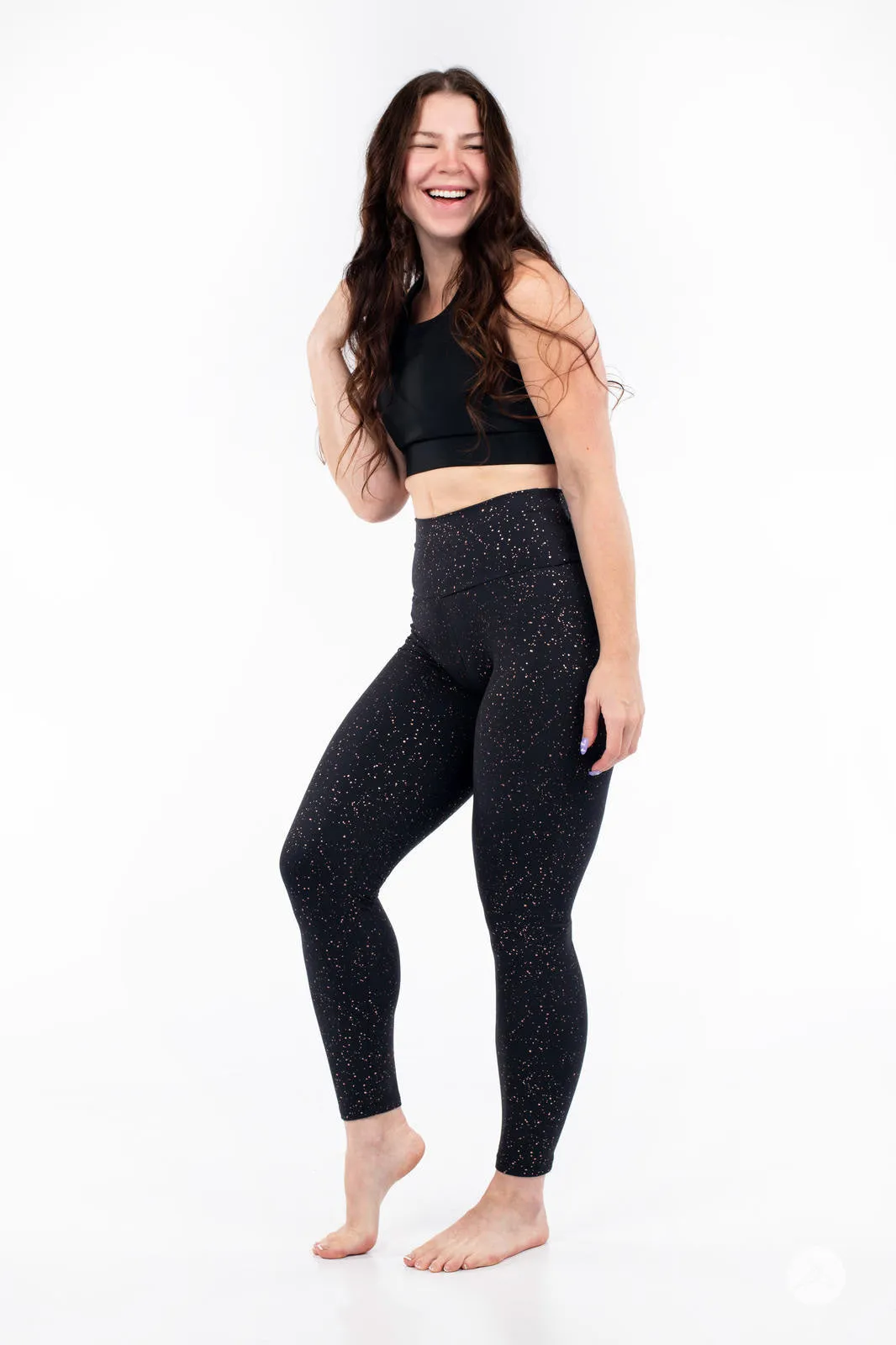 Rise & Sparkle High-Waisted Leggings