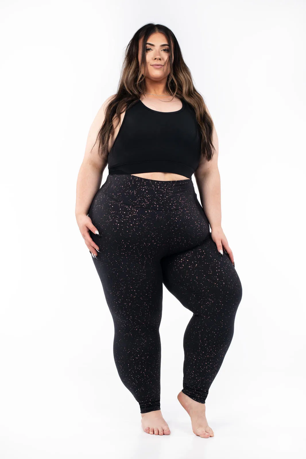 Rise & Sparkle High-Waisted Leggings
