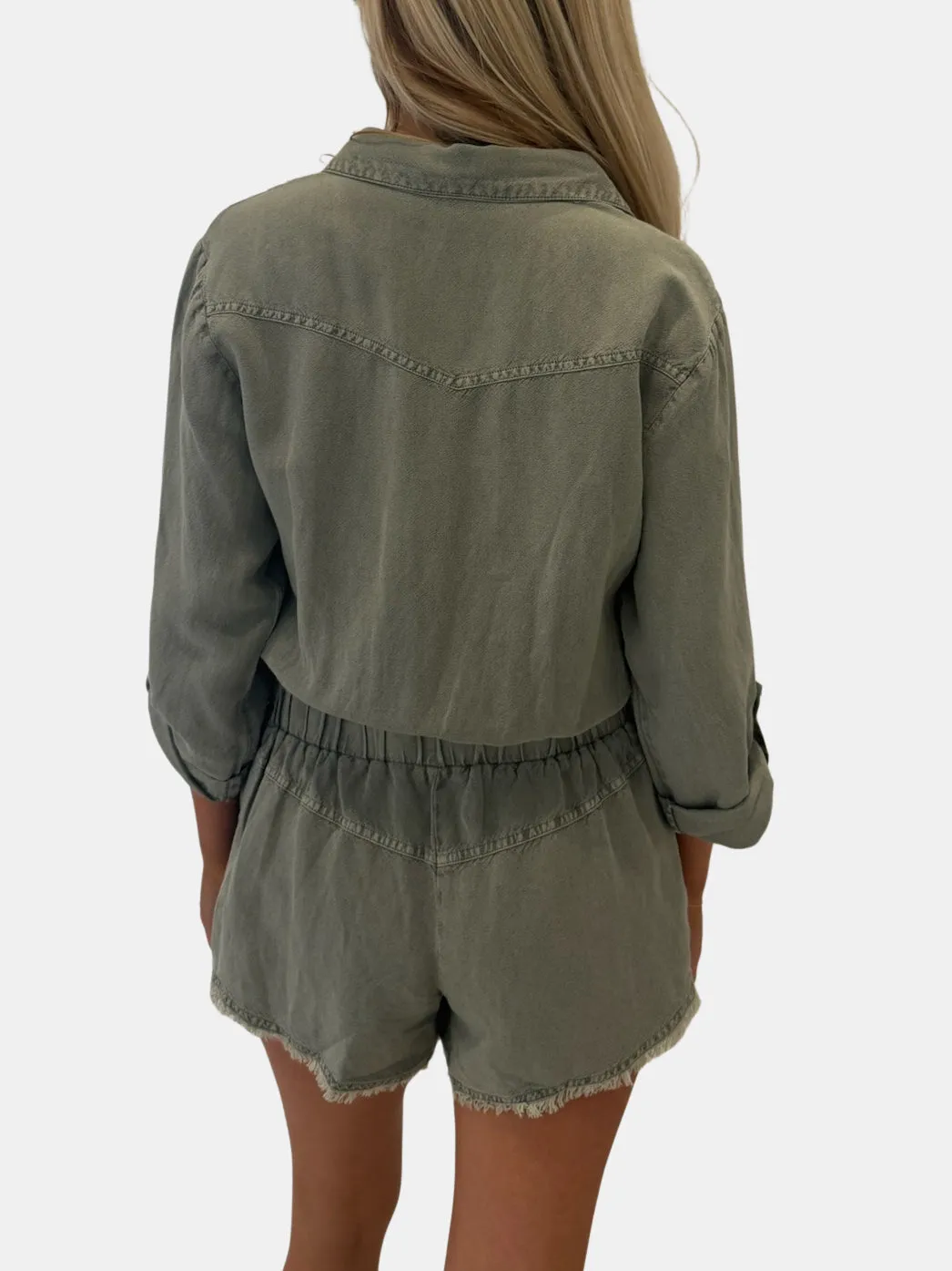 River Raw Edge Romper
