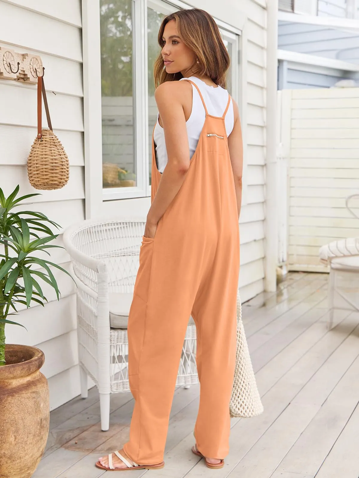 River V-Neck Spaghetti Strap Jumpsuit