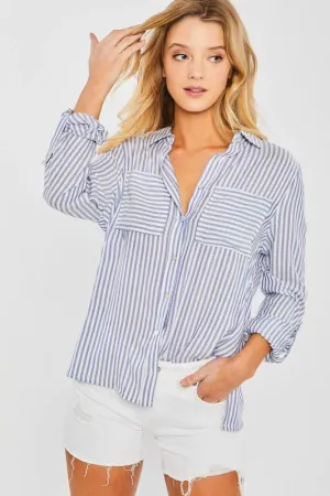 Roll Sleeve Button Down Shirt