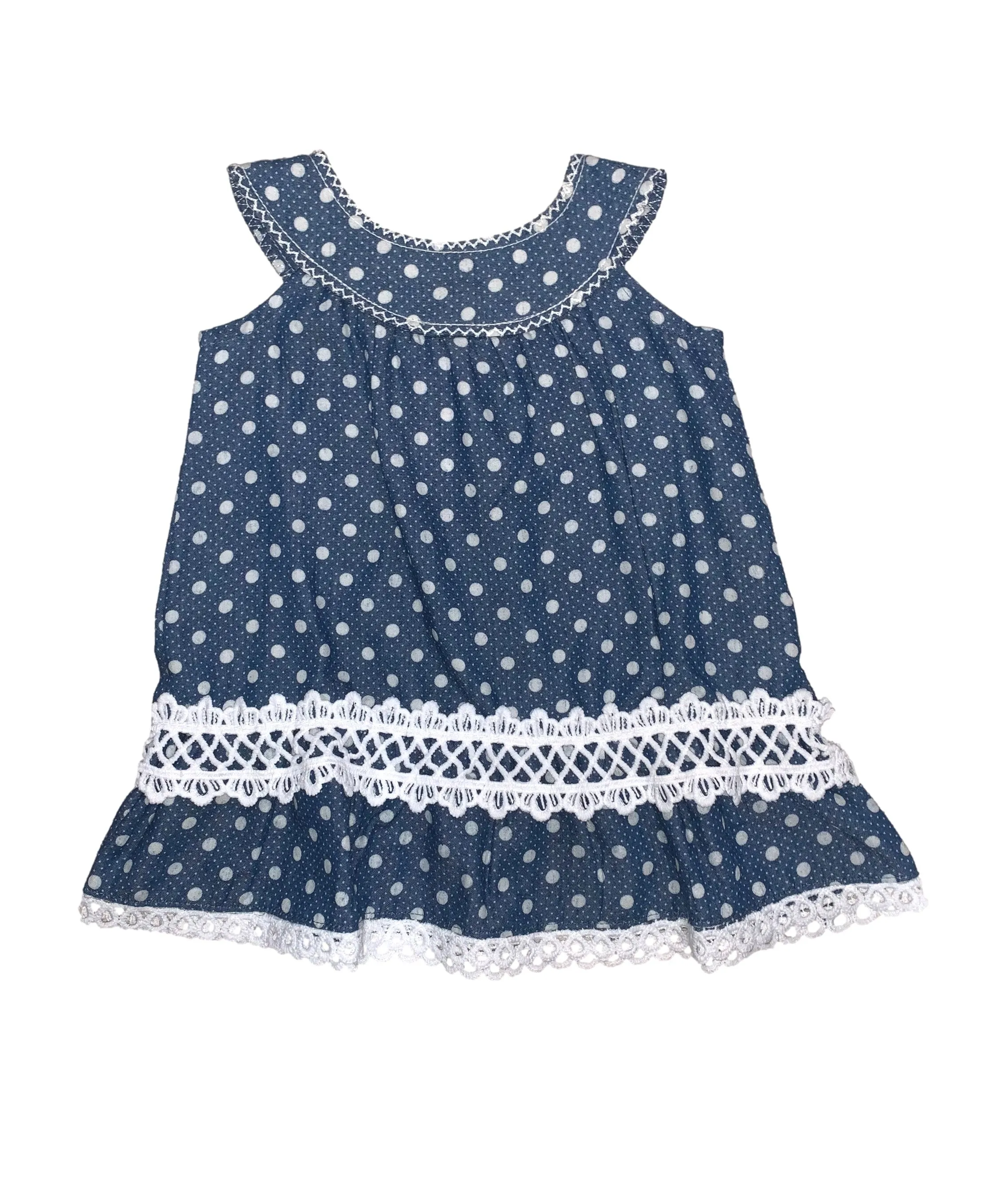 Round neck Denim Dress