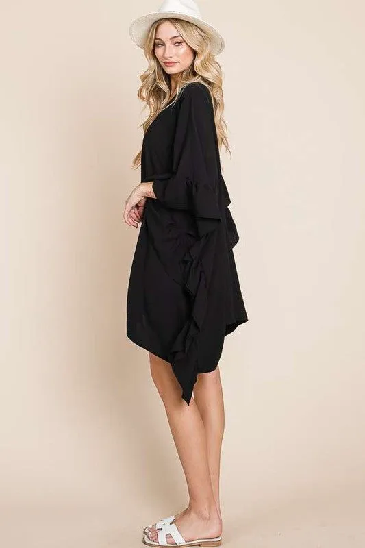 Ruffle Kimono Cover up