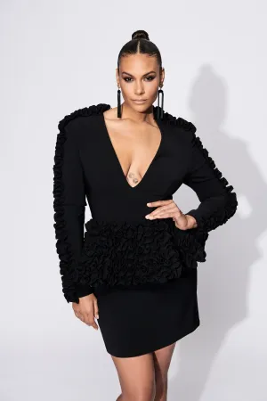 Ruffled Peplum Top