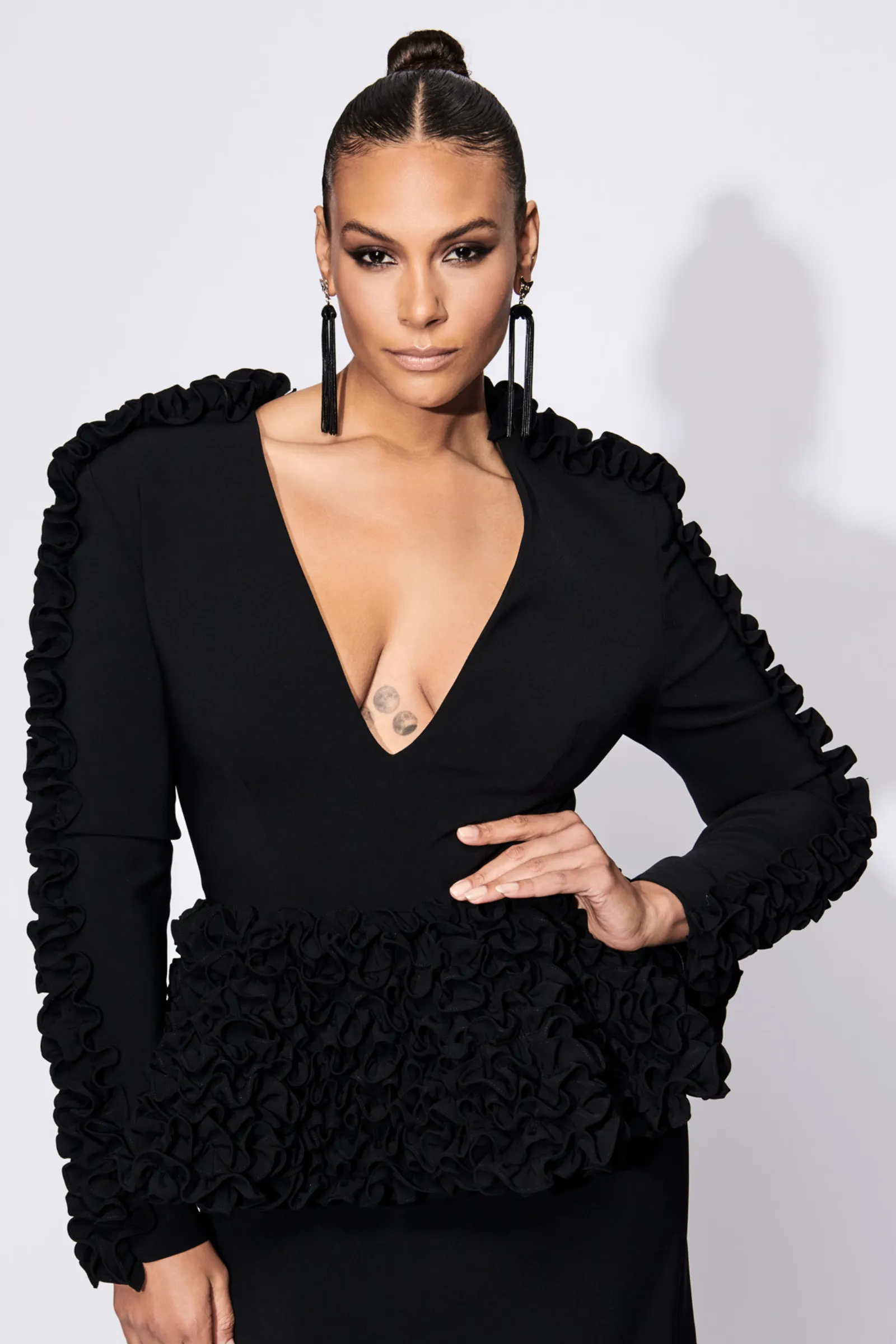 Ruffled Peplum Top