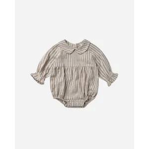 Rylee & Cru Black Pinstripe Cora Romper