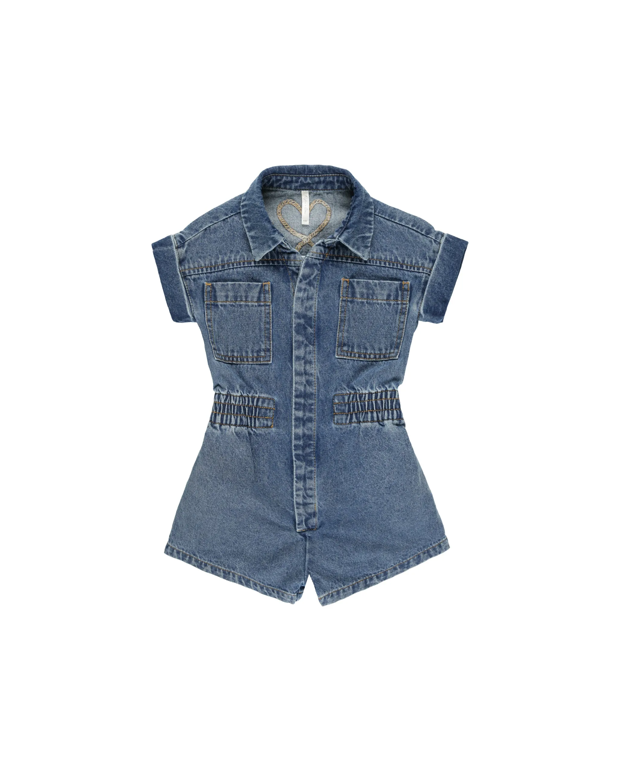 RYLEE & CRU- Indigo Utility Romper