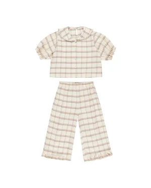 RYLEE   CRU Ruffle Pajamas || Holiday Plaid