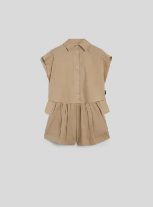 SAFARI S-S TWO PIECE SET - BEIGE