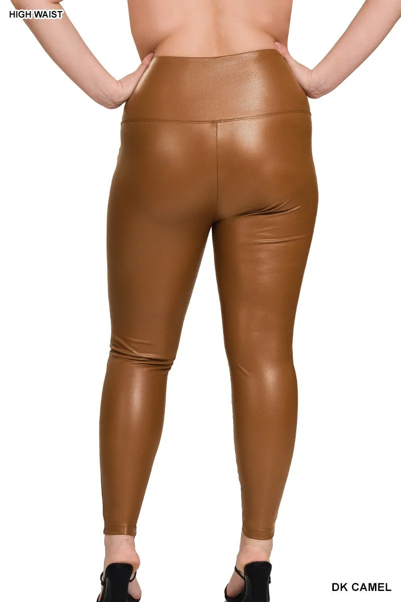 Sandra d vegan leather leggings-curvy