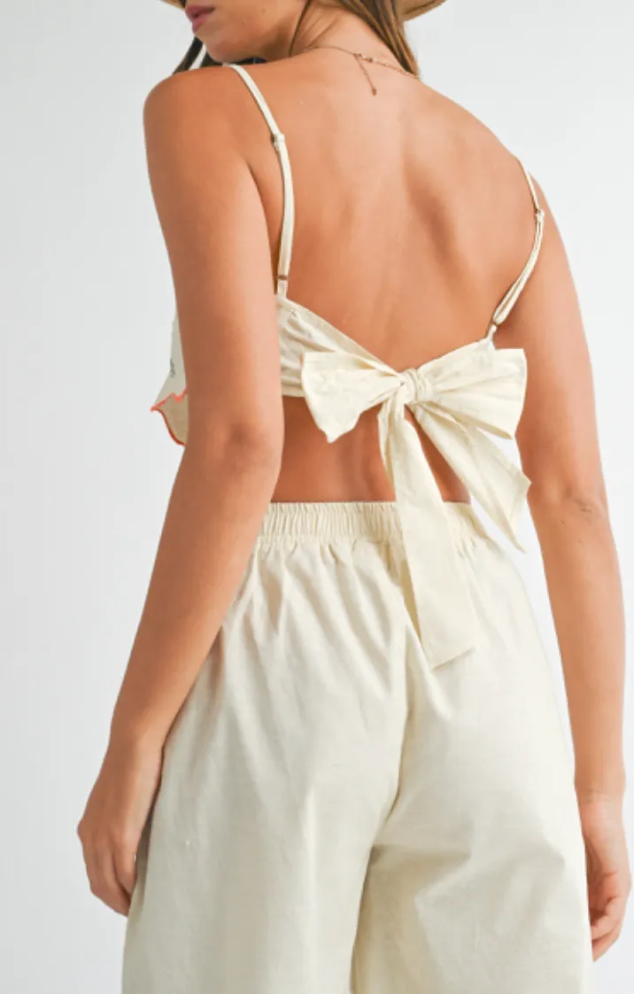 Santorini Scarf Top and Pants Set