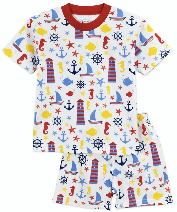 Sara's Prints  Lighthouse Pajamas Set