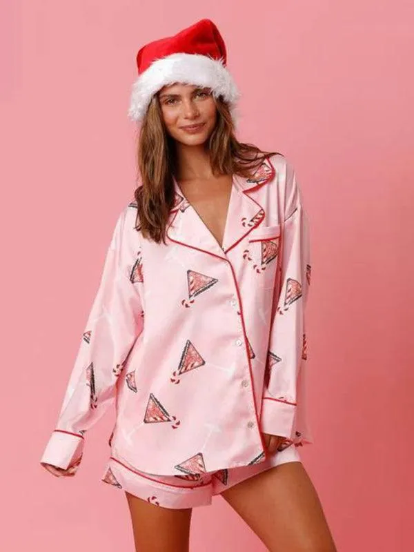 Sassy Casual Christmas Prints Pajamas