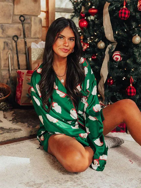Sassy Casual Christmas Prints Pajamas