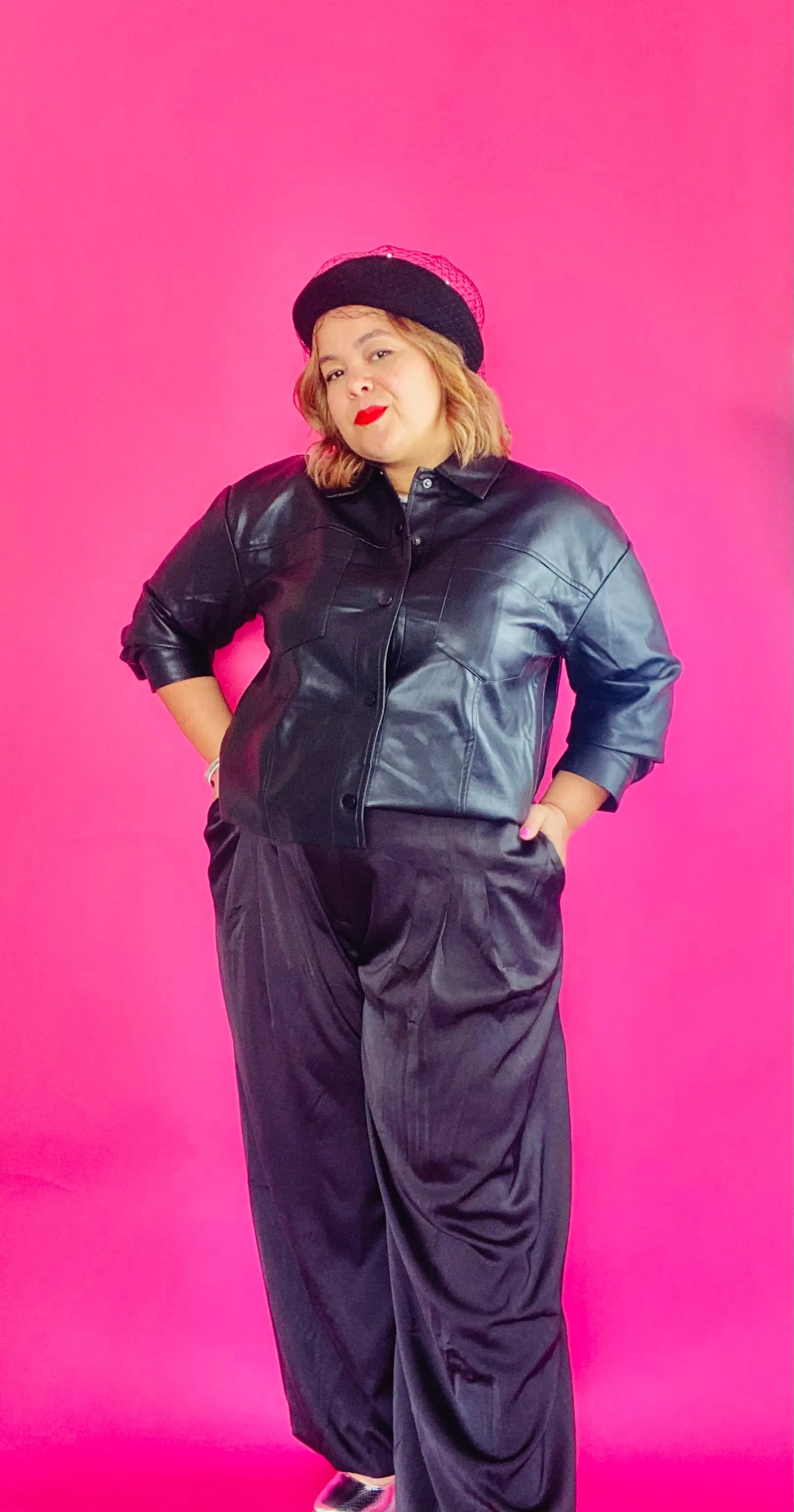 Satin palazzo pants