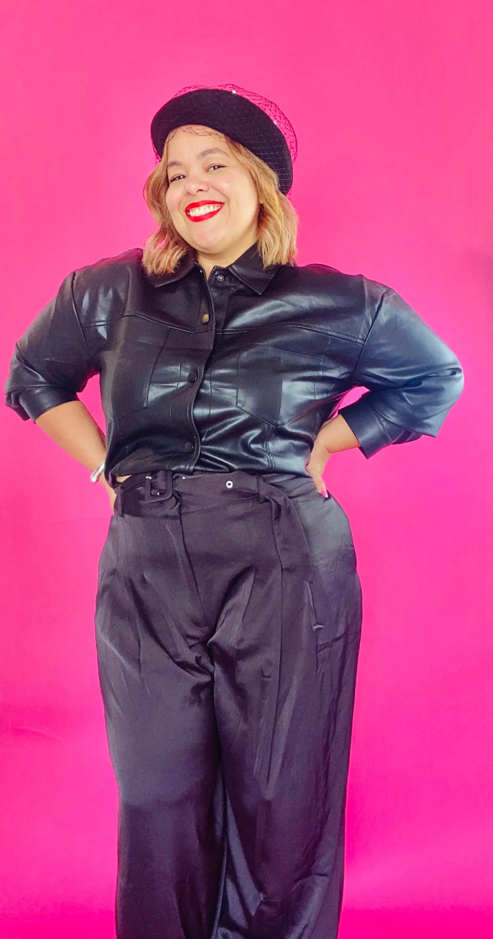 Satin palazzo pants