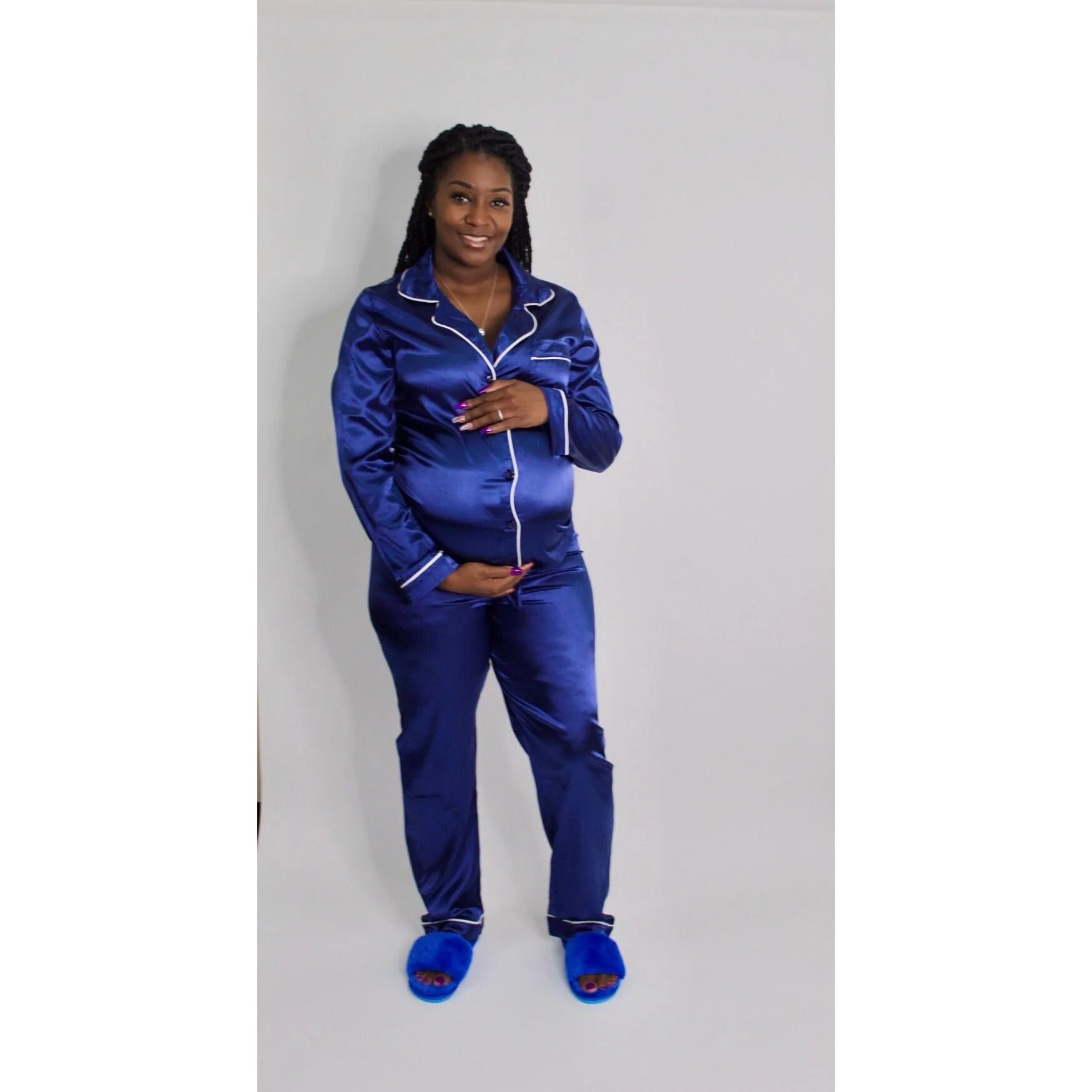 Satin PJ  (Blue)