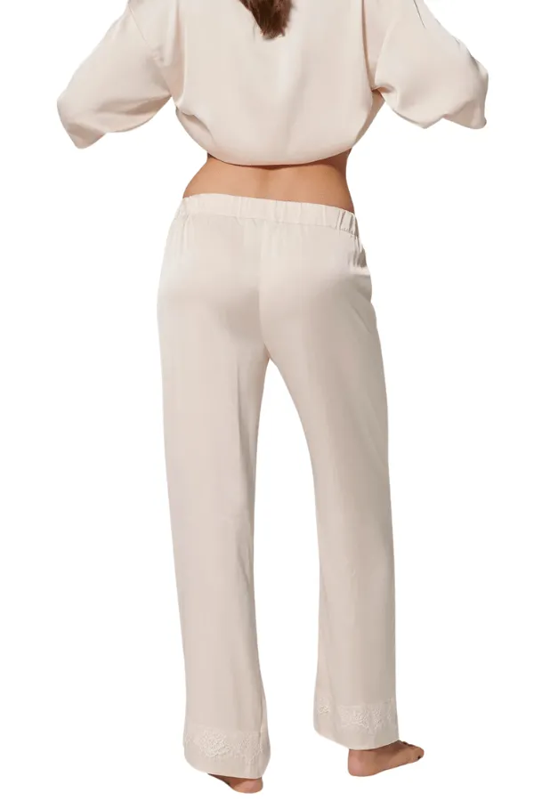 Satin Secrets Pant  - Cream