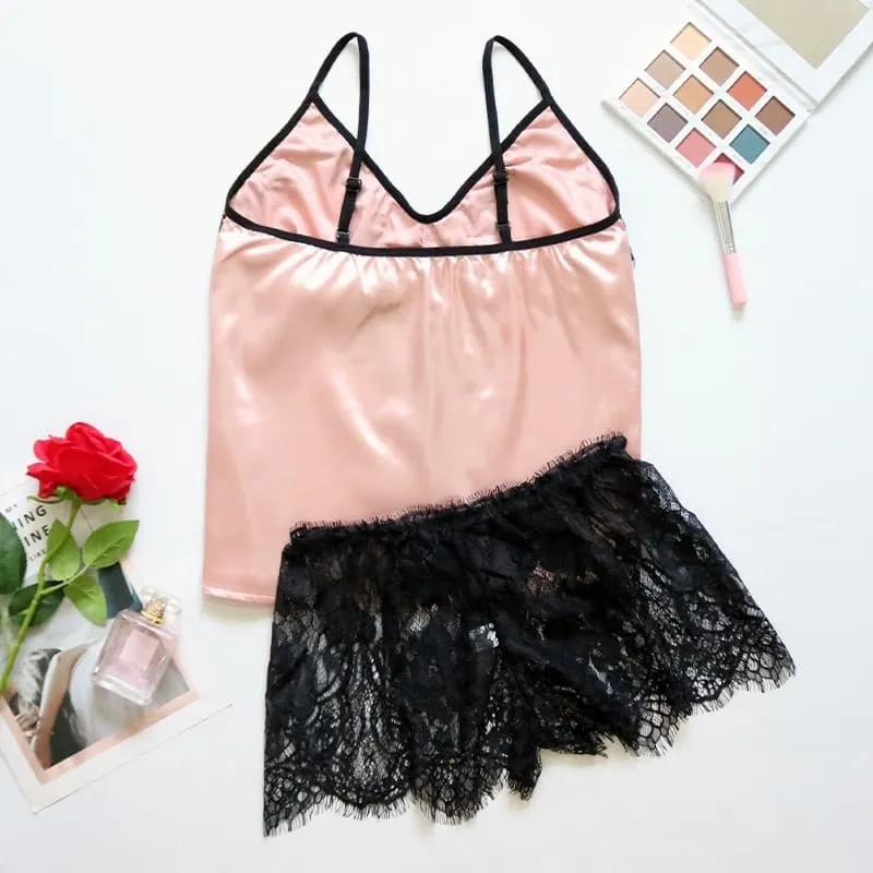 Satin Short Set Pajamas