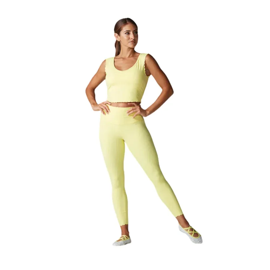 SCALLOP HIGH WAISTED 7/8 TIGHT