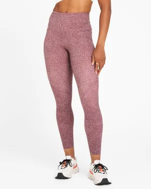 Sculpt High-Waisted Leggings Speckled Print Elderberry