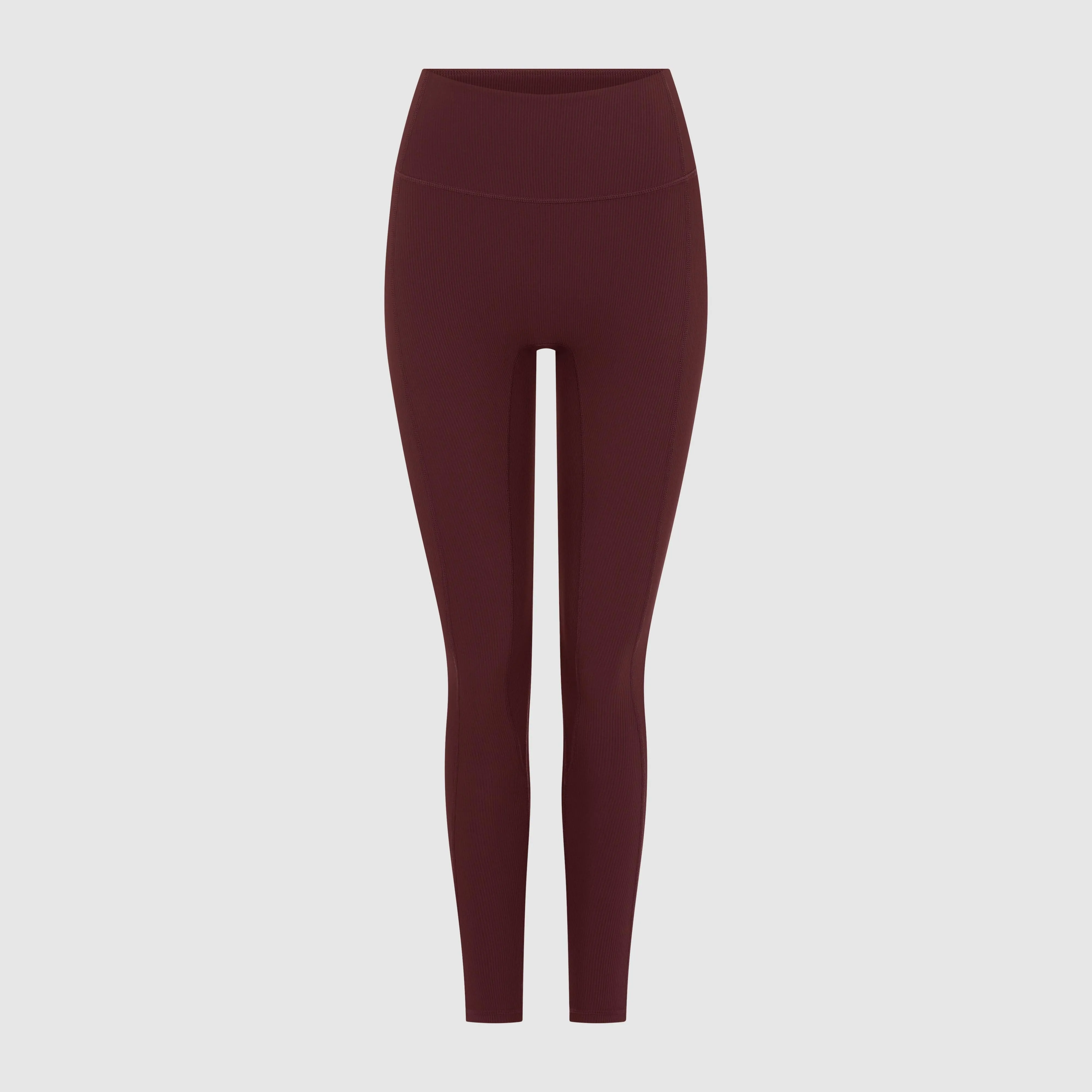 SCULPT RIB LEGGINGS - BORDEAUX