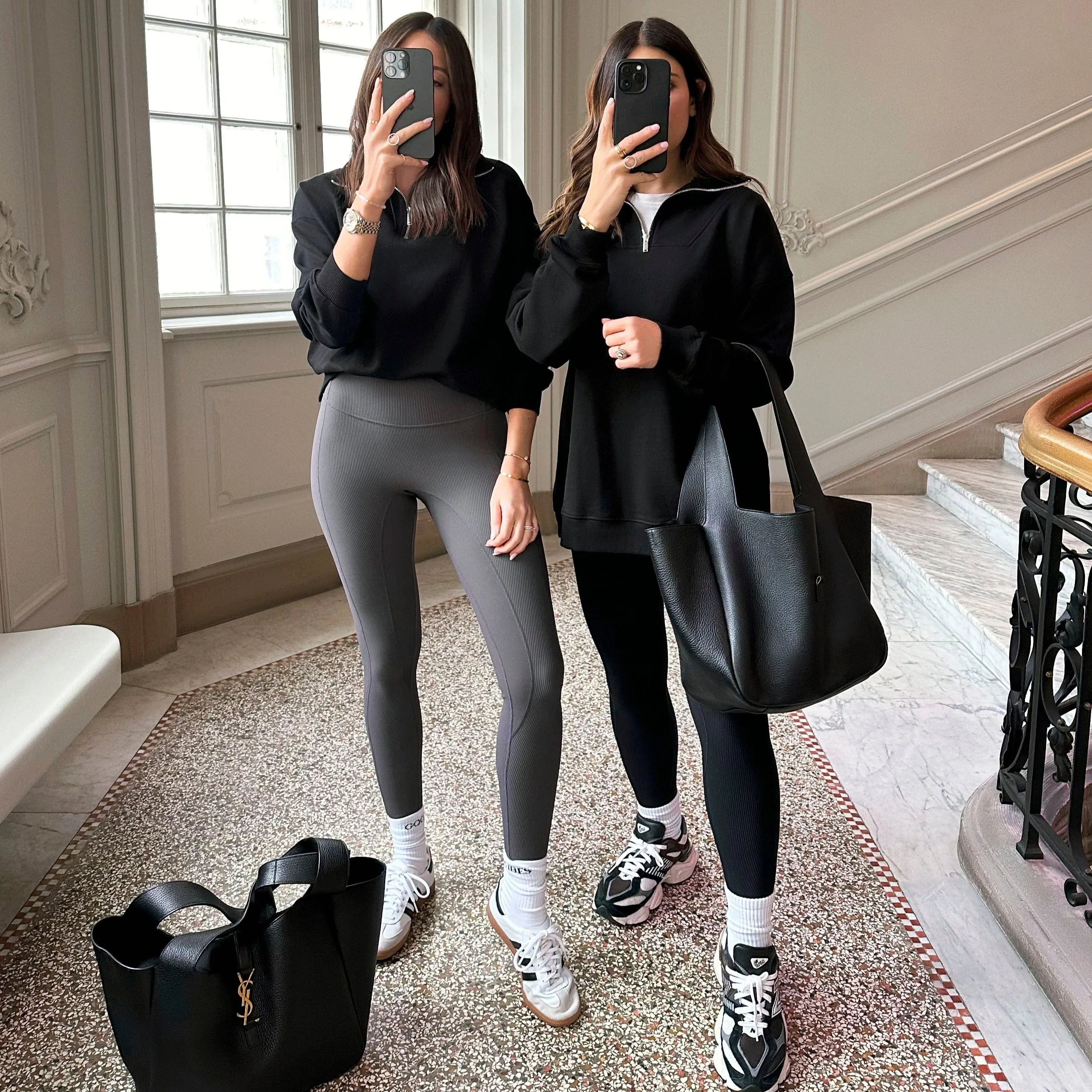 SCULPT RIB LEGGINGS - CHARCOAL