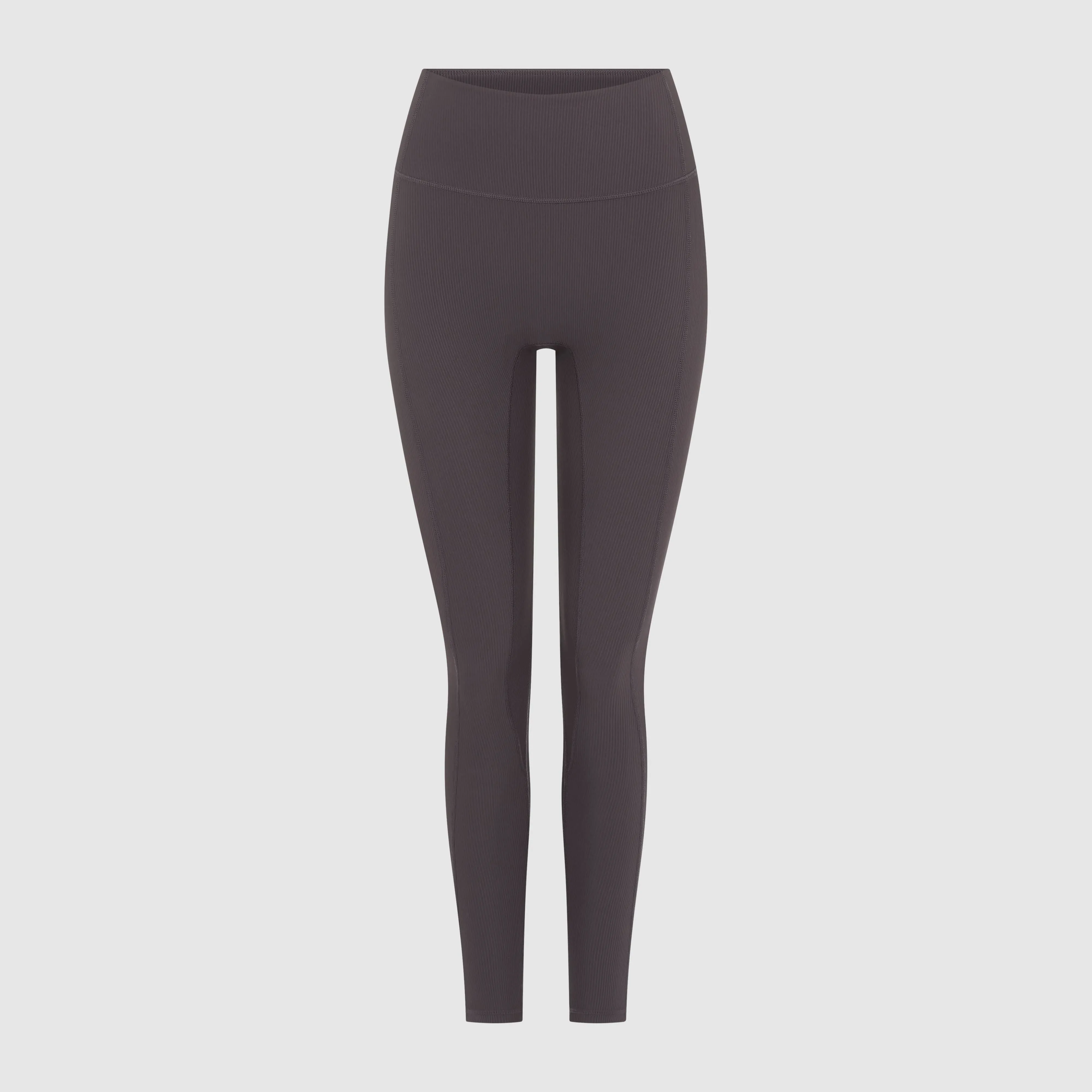 SCULPT RIB LEGGINGS - CHARCOAL