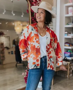 Short Kimono Blossom Branch