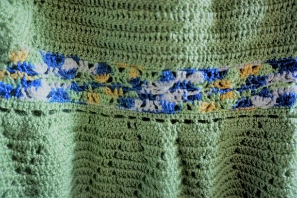 Short Sleeve, Pear Green Crochet  Peter Pan Collar Boy Romper