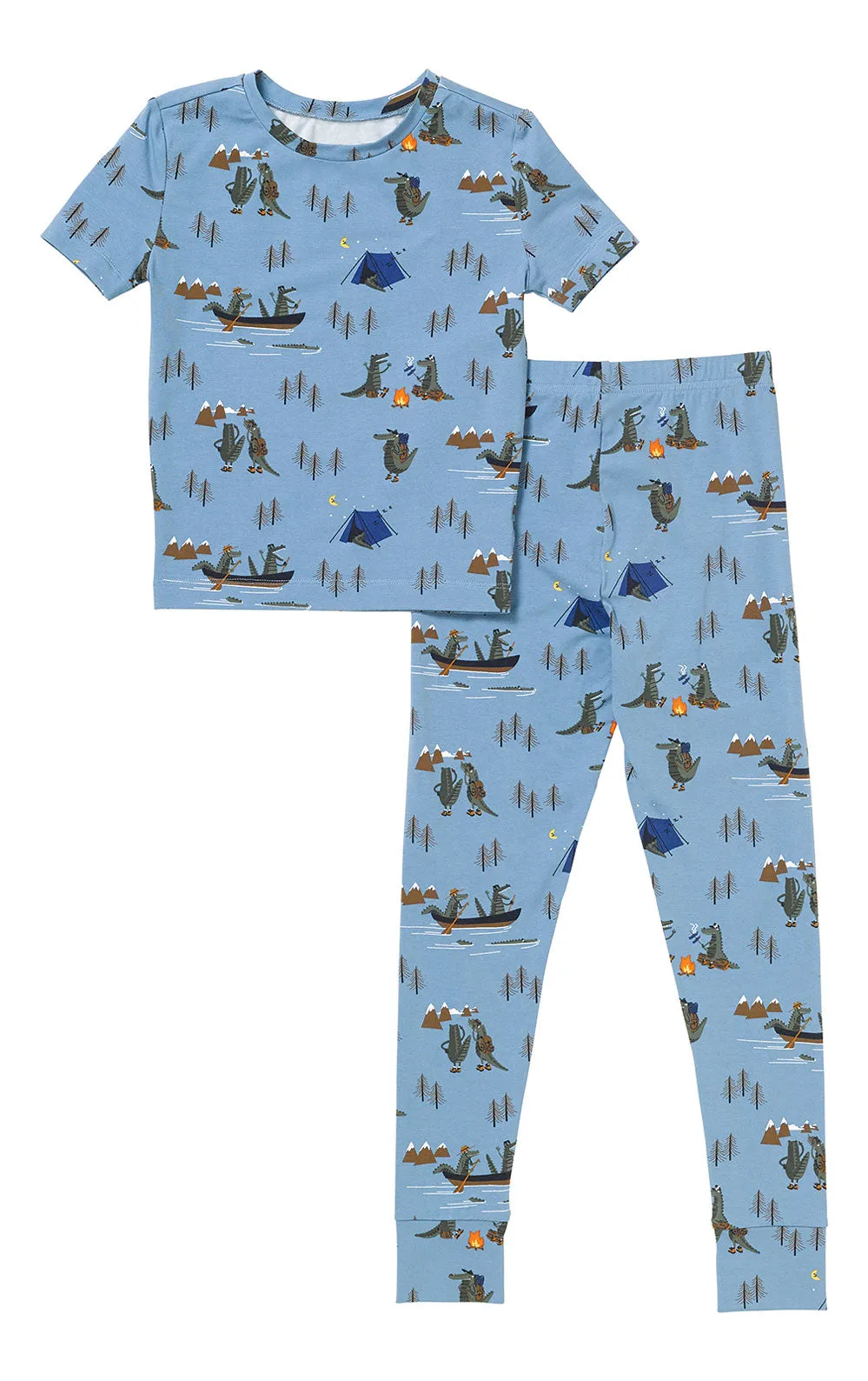 Short Sleeve Snug Fit Unisex Kids Pajamas