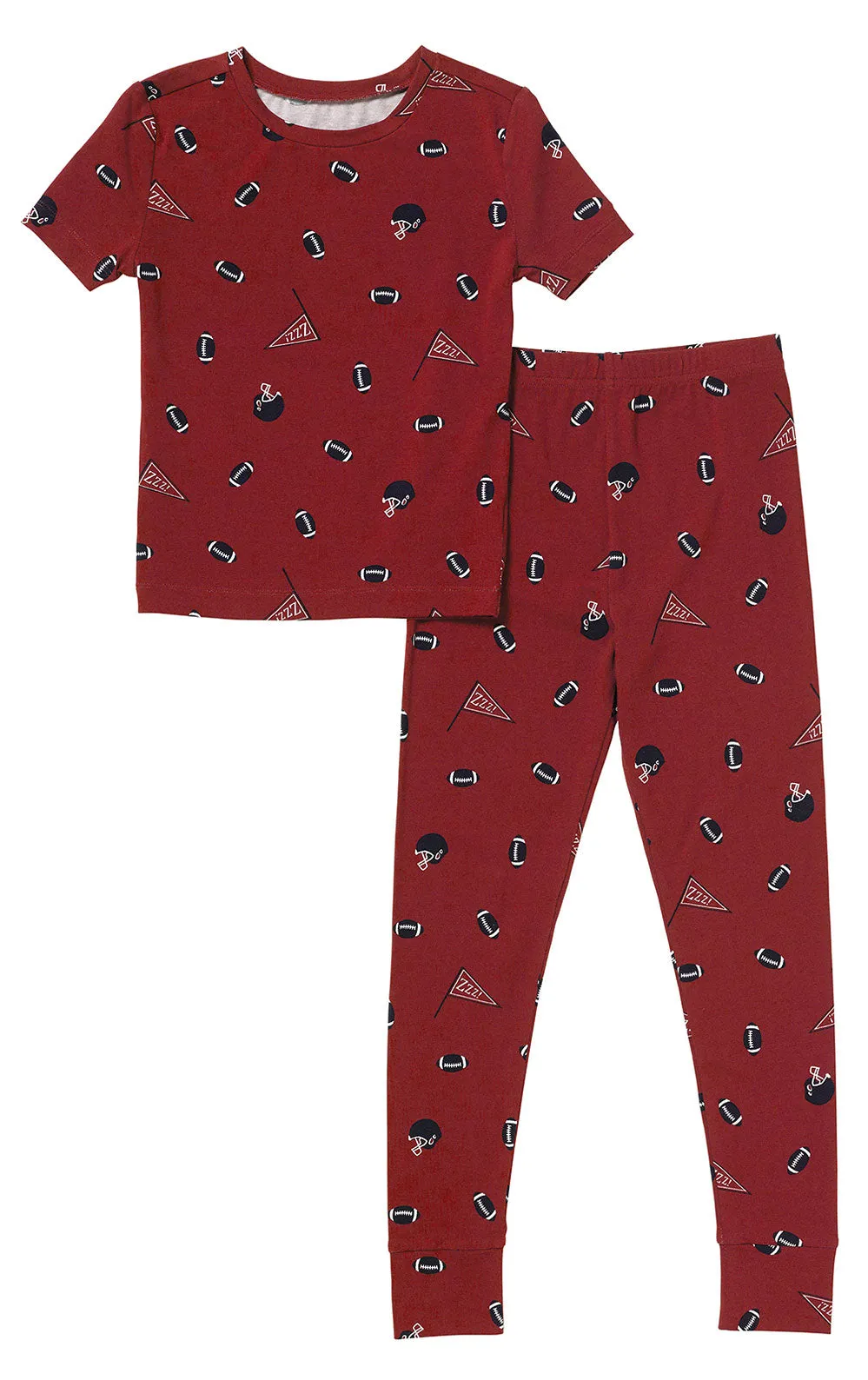 Short Sleeve Snug Fit Unisex Kids Pajamas