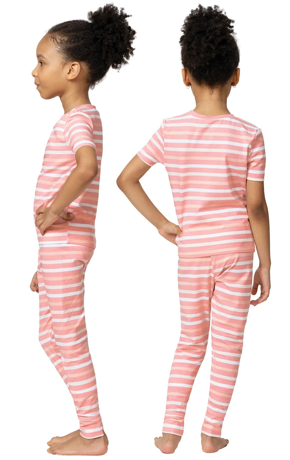 Short Sleeve Snug Fit Unisex Kids Pajamas