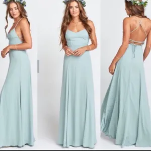 SHOW ME YOUR MUMU Godshaw Goolddess Chiffon Maxi Dress Gown