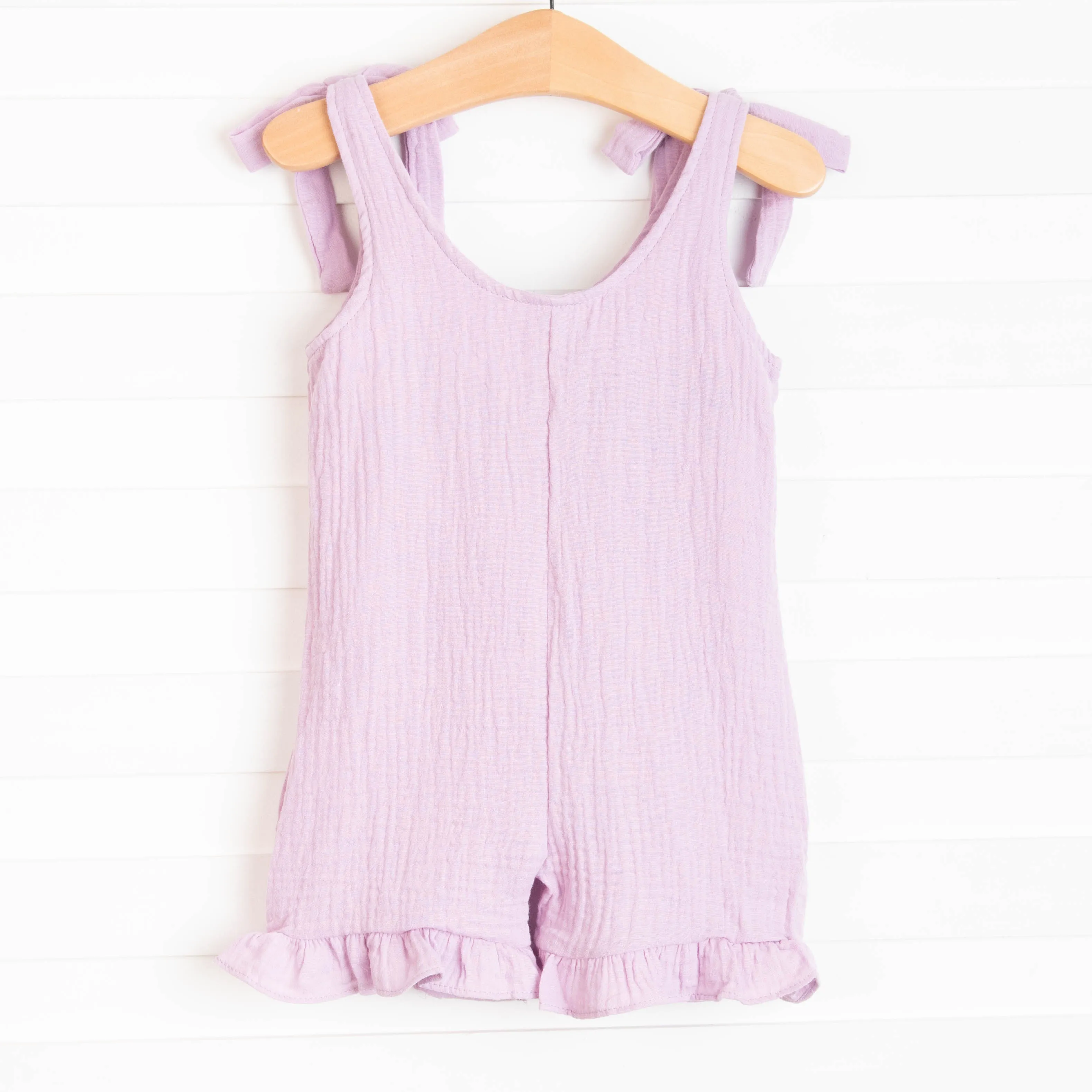 Sienna Muslin Romper, Lavender