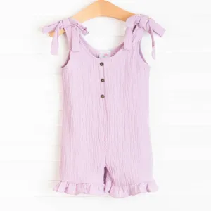 Sienna Muslin Romper, Lavender