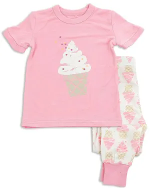 Silkberry Baby Pink Ice Cream Pajama Set