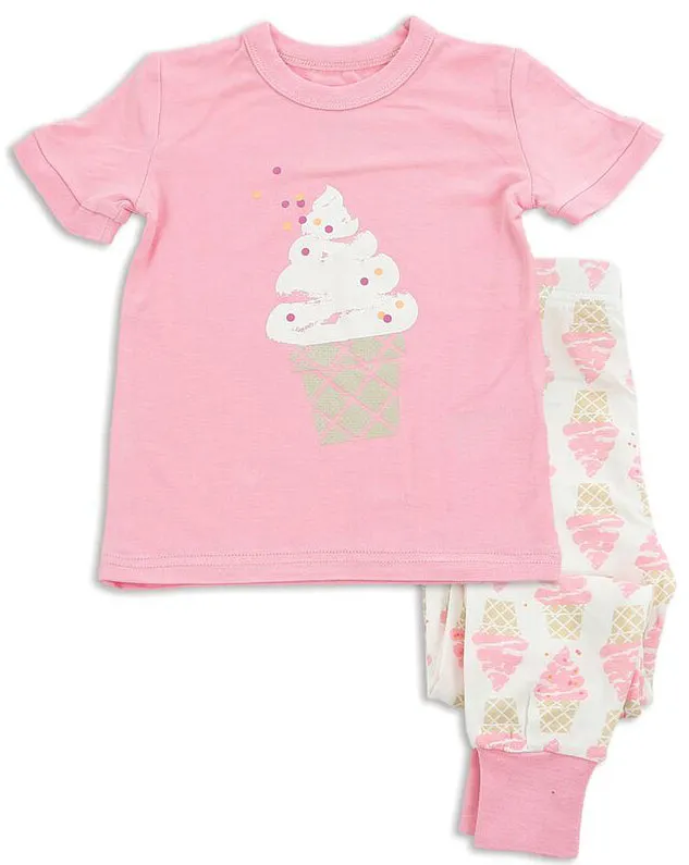 Silkberry Baby Pink Ice Cream Pajama Set