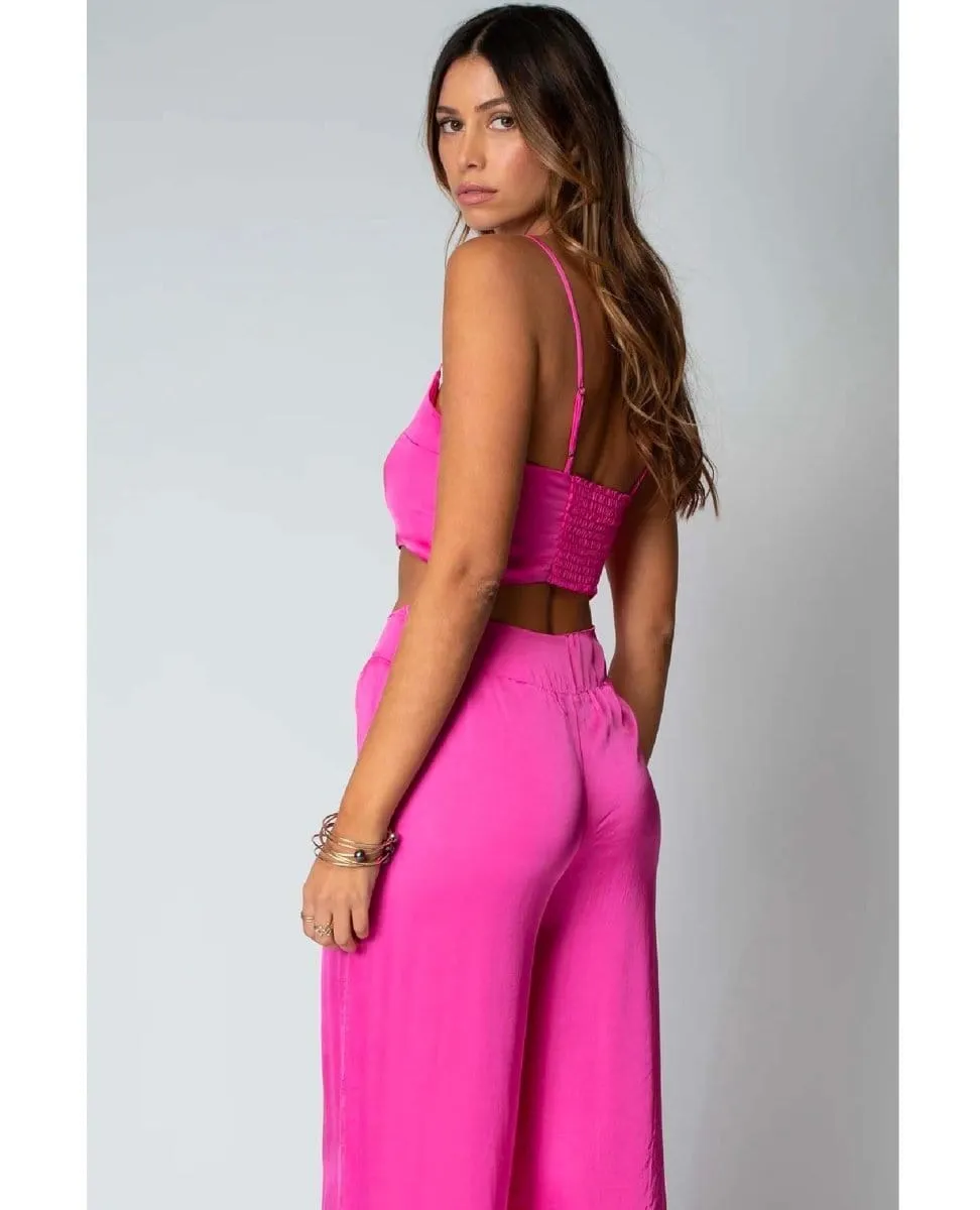Silky Le Bra Top Rose Pink