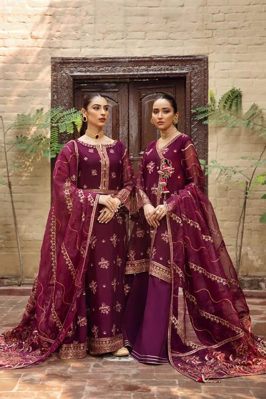 Singhaar | Alizeh Embroidered Chiffon Festive Collection Shahtaj | Unstitched Embroidered Chiffon Suits
