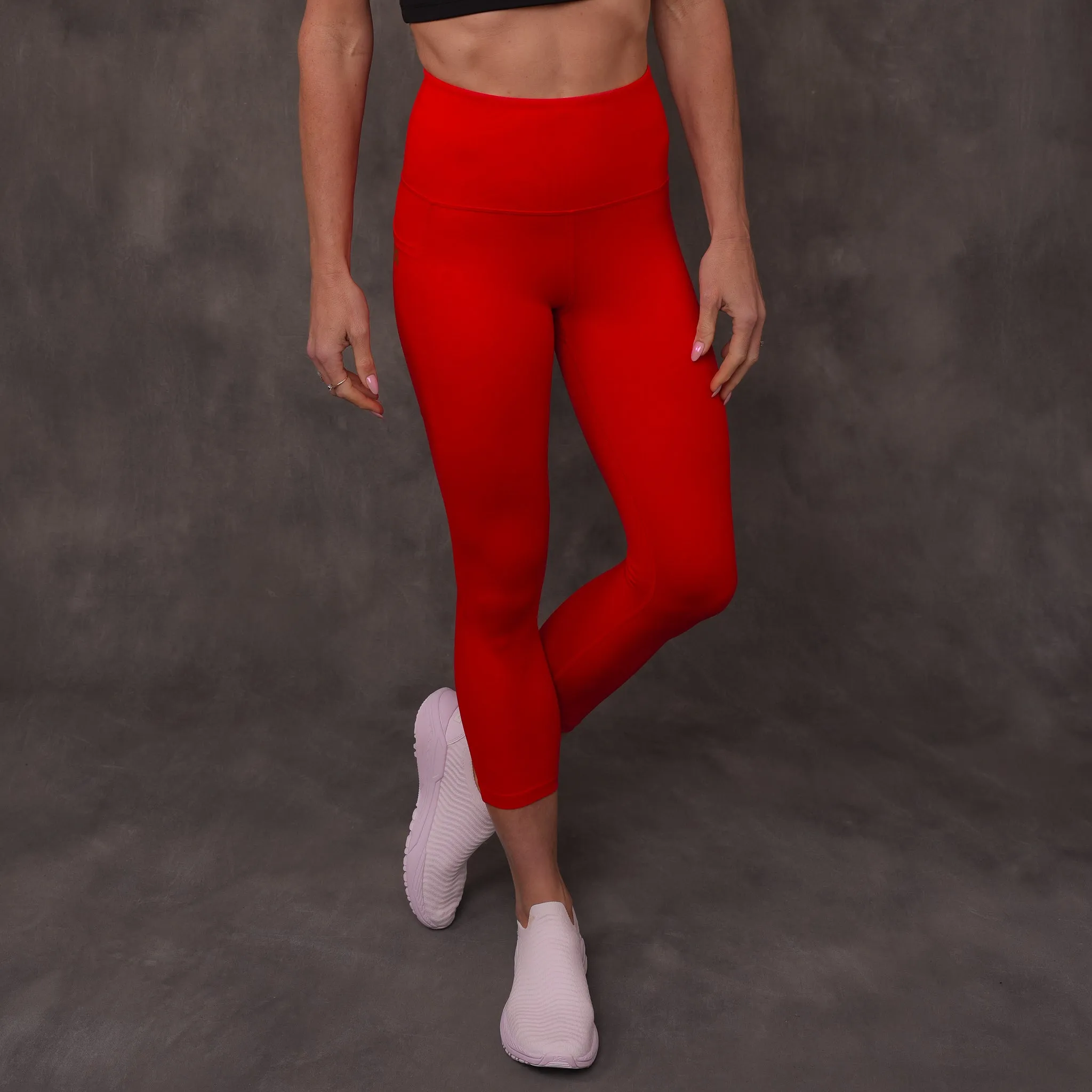 SJ Rainbow Collection High Waisted Butt Shaping Leggings (3/4 Mid-Calf Length)