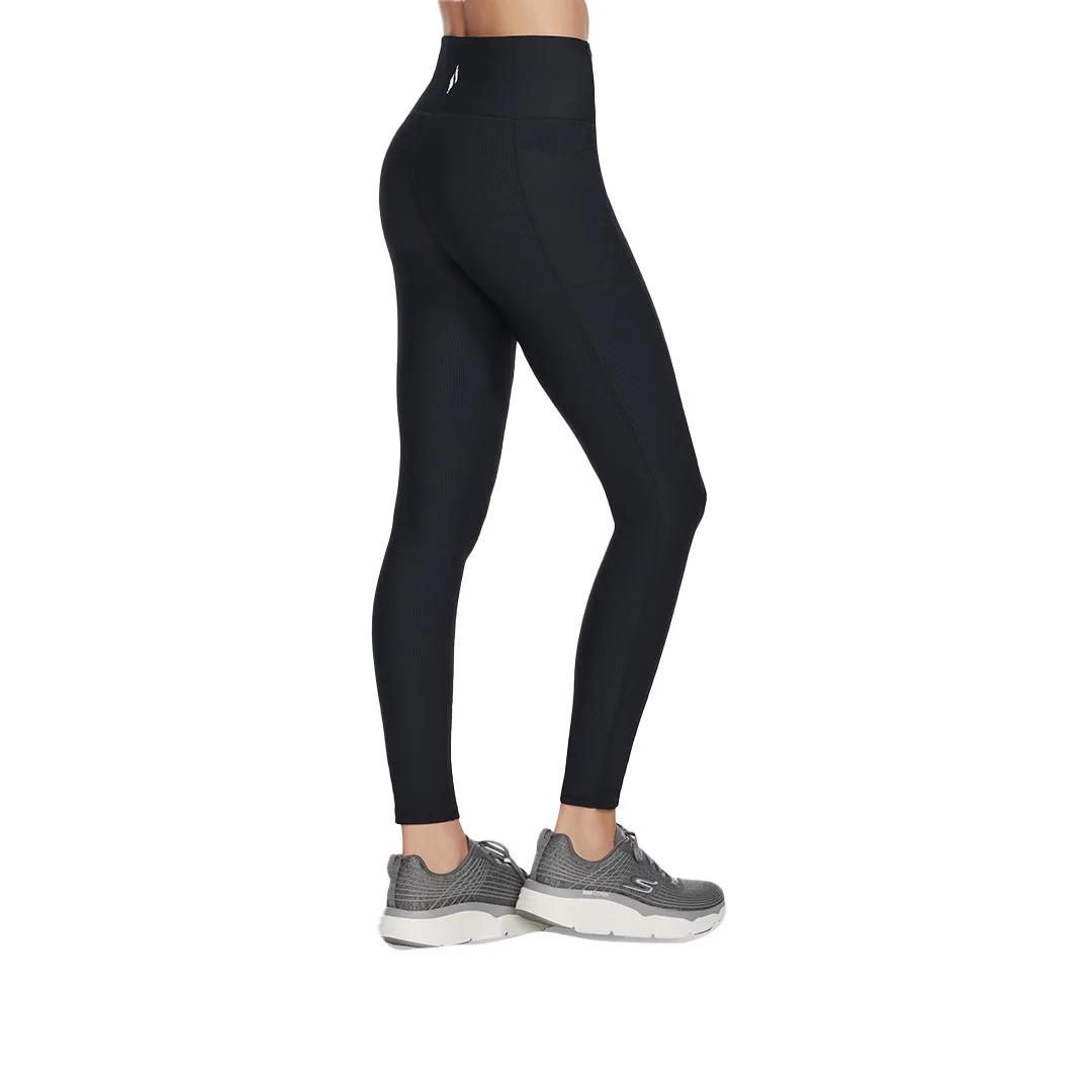 Skechers Women GO FLEX RIB FL HW Legging | LG2BLK