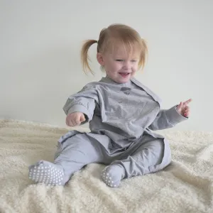 Sleepy Toddler Onesie Suit - Cool Grey (All Year Round | Organic)