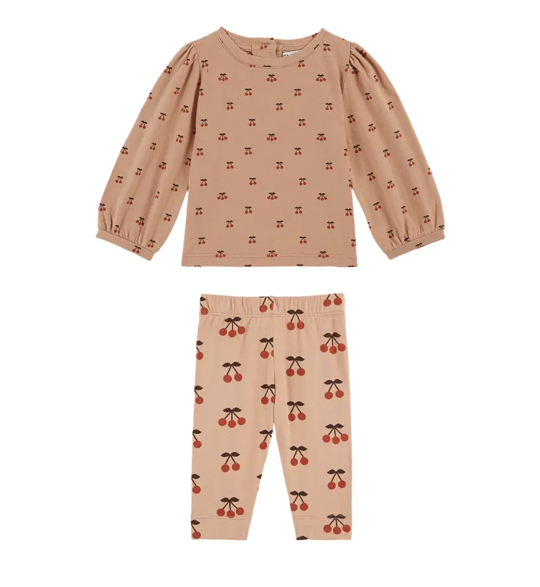 Small Cherries Organic Baby Set